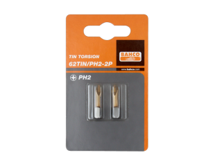 Tin Bity pro šrouby s drážkou PH, 25mm, baleno po 2 ks BAHCO 62TIN/PH2-2P