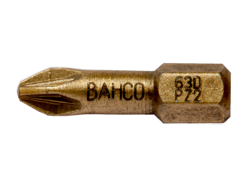Diamantový bit pro hlavy šroubů Pozidriv, 25mm BAHCO 63D/PZ3