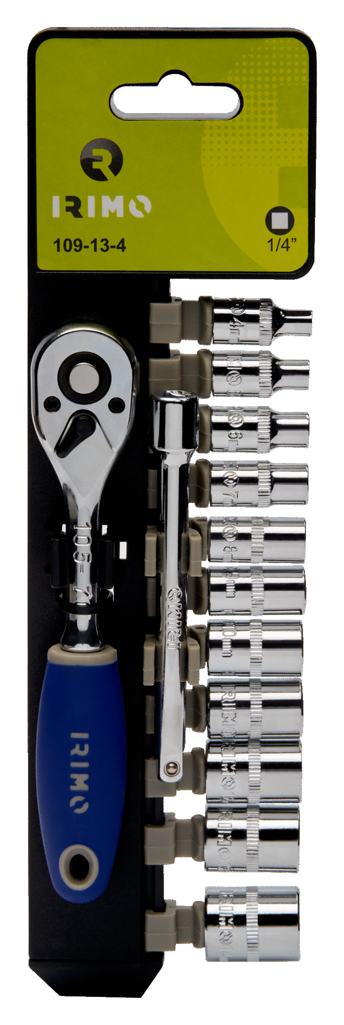 Sada 1/4" nástrčných klíčů s ráčnou IRIMO 109-13-4