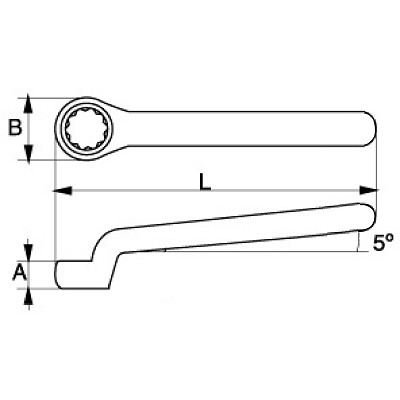 Očkový izolovaný klíč BAHCO, 2MV-16