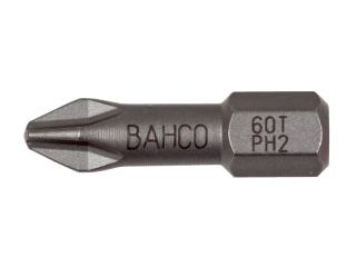 Torzní bity pro šrouby Phillips, 25 mm BAHCO 60T/PH2