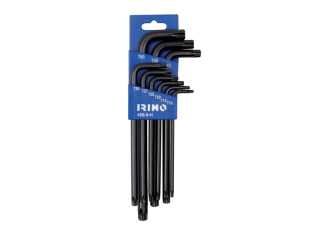 Sada dlouhých černých imbusových klíčů TORX® IRIMO 458-9-H